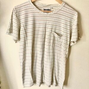Jungmaven Men's Medium Pocket Tee T-Shirt Short Sleeve Stripe